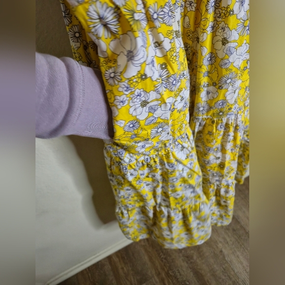 Modcloth Yellow Floral Dress - Picture 3 of 6